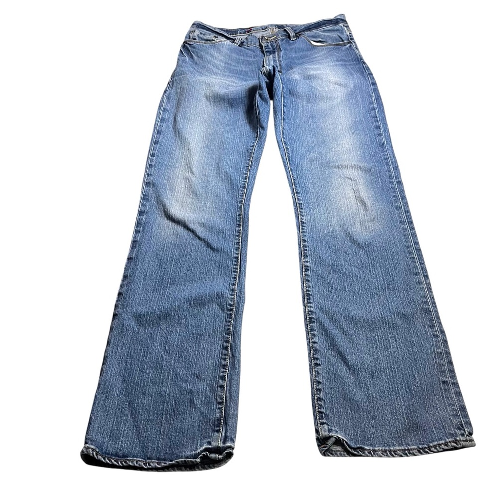 X2 Denim Laboratory M22 Boot Cut Mens Medium Wash Blue Jeans Sz 34x34 Relaxed